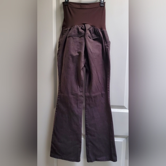 Motherhood Maternity Dark Brown Pants Size M - Picture 3 of 8
